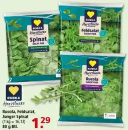 Multi Markt EDEKA Herzstücke Rucola, Feldsalat, Junger Spinat Angebot