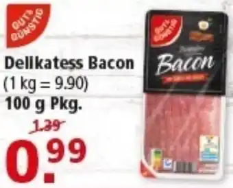 Multi Markt Gut & Günstig Delikatess Bacon Angebot