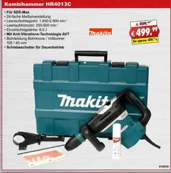 Stabilo Fachmarkt Makita Kombihammer HR4013C Angebot