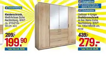 Möbelpiraten Kleiderschrank, Drehtürenschrank Angebot