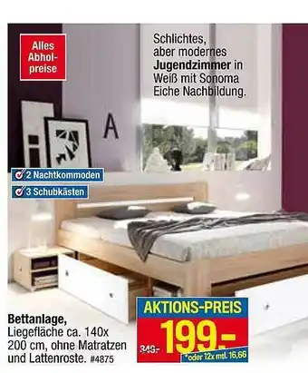 Möbelpiraten Bettanlage Angebot