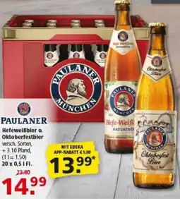 Multi Markt PAULANER Hefeweißbier o. Oktoberfestbier Angebot