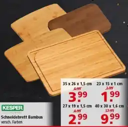 Multi Markt KESPER Schneidebrett Bambus Angebot