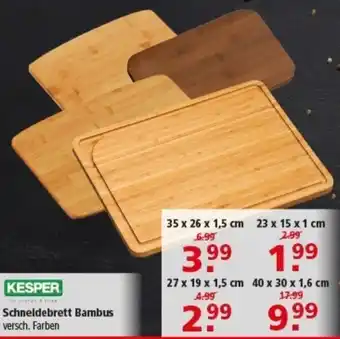 Multi Markt KESPER Schneidebrett Bambus Angebot