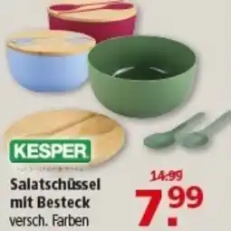 Multi Markt KESPER Salatschüssel mit Besteck Angebot