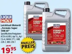 Multi Markt LIQUI MOLY Leichtlauf-Motoröl ,,Formula Super 10W-40" Angebot