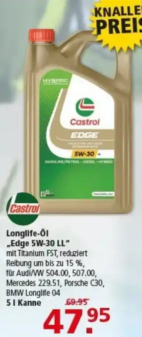 Multi Markt Castrol Longlife-Öl „Edge 5W-30 LL" Angebot