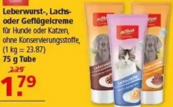 Multi Markt activa Leberwurst-, Lachs- oder Geflügelcreme Angebot
