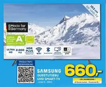 Euronics XXL Samsung GU65TU7199U UHD Smart-TV Angebot