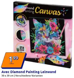 Action Avec Diamond Painting Leinwand Angebot