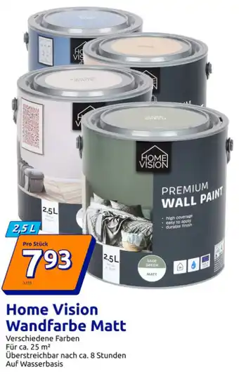 Action Home Vision Wandfarbe Matt Angebot