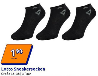Action Lotto Sneakersocken Angebot