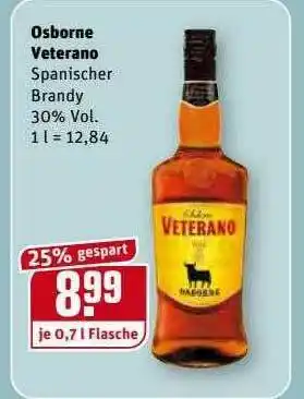 REWE Kaufpark Osborne Veterano Spanischer Brandy Angebot