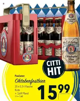 CITTI Markt Paulaner Oktoberfestbier Angebot