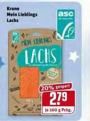 REWE Kaufpark Krone Mein Leiblings Lachs Angebot