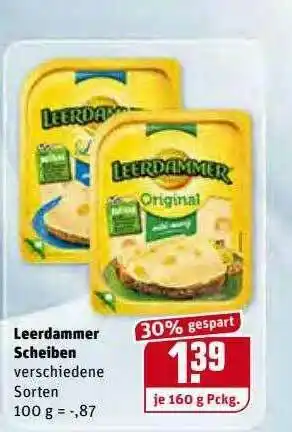 REWE Kaufpark Leerdammer Scheiben Angebot