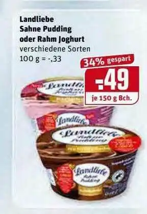 REWE Kaufpark Landliebe Sahne Pudding Oder Rahm Joghurt Angebot