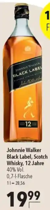 CITTI Markt Johnnie Walker Black Label, Scotch Whisky, 12 Jahre Angebot