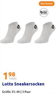 Action Lotto Sneakersocken Angebot