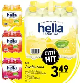 CITTI Markt hella Leichte Limo Angebot