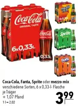 CITTI Markt Coca-Cola, Fanta, Sprite oder mezzo mix Angebot