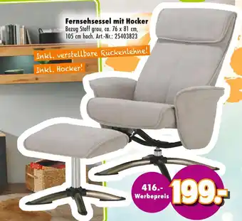 Möbel Mahler Fernsehsessel mit hocker Angebot