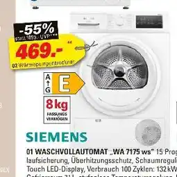 Höffner Siemens waschvollautomat wa 7175 ws Angebot