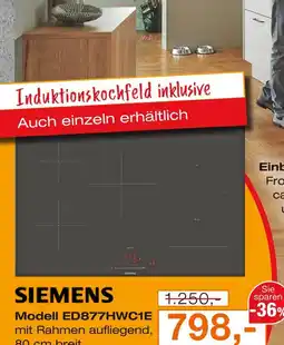 Möbel Inhofer Siemens modell ed877hwc1e Angebot