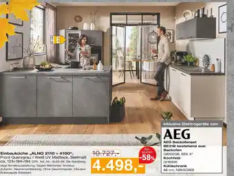 Möbel Inhofer Aeg einbauküche alno 2110 + 4100 Angebot