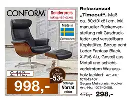 Möbel Inhofer Conform relaxsessel timeout Angebot