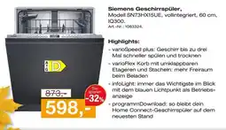 Möbel Inhofer Siemens geschirrspüler modell sn73hx15ue Angebot