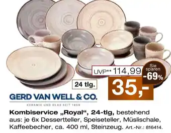 Möbel Inhofer Gerd van well & co. kombiservice „royal“, 24-tlg Angebot