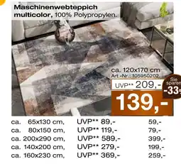 Möbel Inhofer Maschinenwebteppich multicolor Angebot