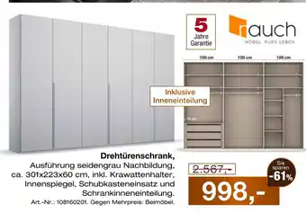 Möbel Inhofer Rauch drehtürenschrank Angebot