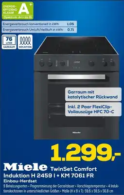Euronics Miele twinset comfort induktion h 2459 i + km 7061 fr einbau-herdset Angebot