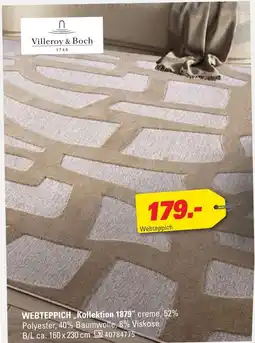 Höffner Villeroy & boch webteppich kollektion 1879 Angebot
