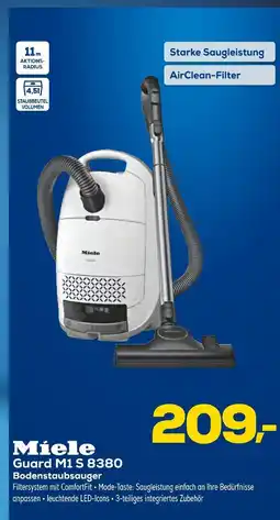 Euronics Miele guard m1 s 8380 bodenstaubsauger Angebot