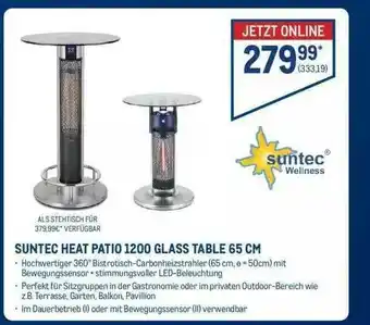 METRO Suntec Heat Patio 1200 Glass Table Angebot