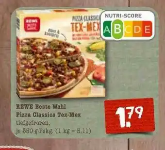 nahkauf Rewe Beste Wahl Pizza Classica Tex-mex Angebot