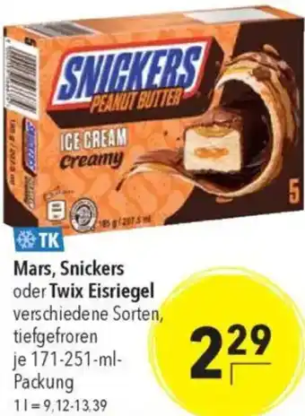 CITTI Markt Mars, Snickers oder Twix Eisriegel Angebot