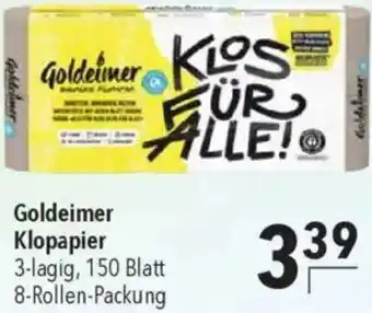 CITTI Markt Goldeimer Klopapier Angebot