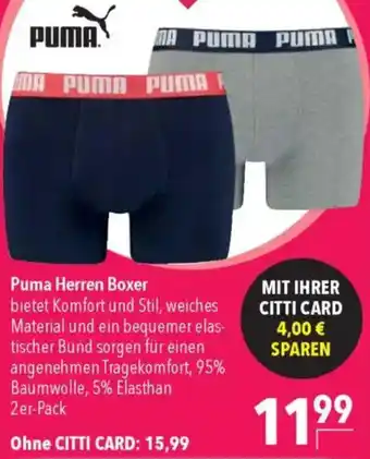 CITTI Markt Puma Herren Boxer Angebot