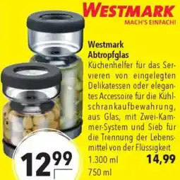 CITTI Markt Westmark Abtropfglas Angebot