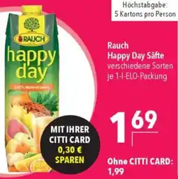 CITTI Markt Rauch Happy Day Säfte Angebot