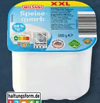 Aldi Süd Milsani Speisequark XXL Angebot