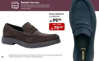 Galeria Herren-Mokassins Angebot