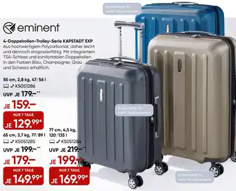 Galeria Eminent 4-Doppelrollen-Trolley-Serie KAPSTADT EXP Angebot