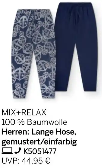 Galeria Herren: Lange Hose, gemustert/einfarbig Angebot