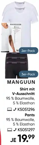 Galeria MANGUUN Shirt mit V-Ausschnitt oder Pants Angebot