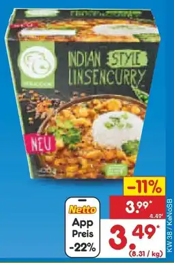 Netto Marken-Discount YouCook Fertiggericht Indian Style Linsencurry Angebot